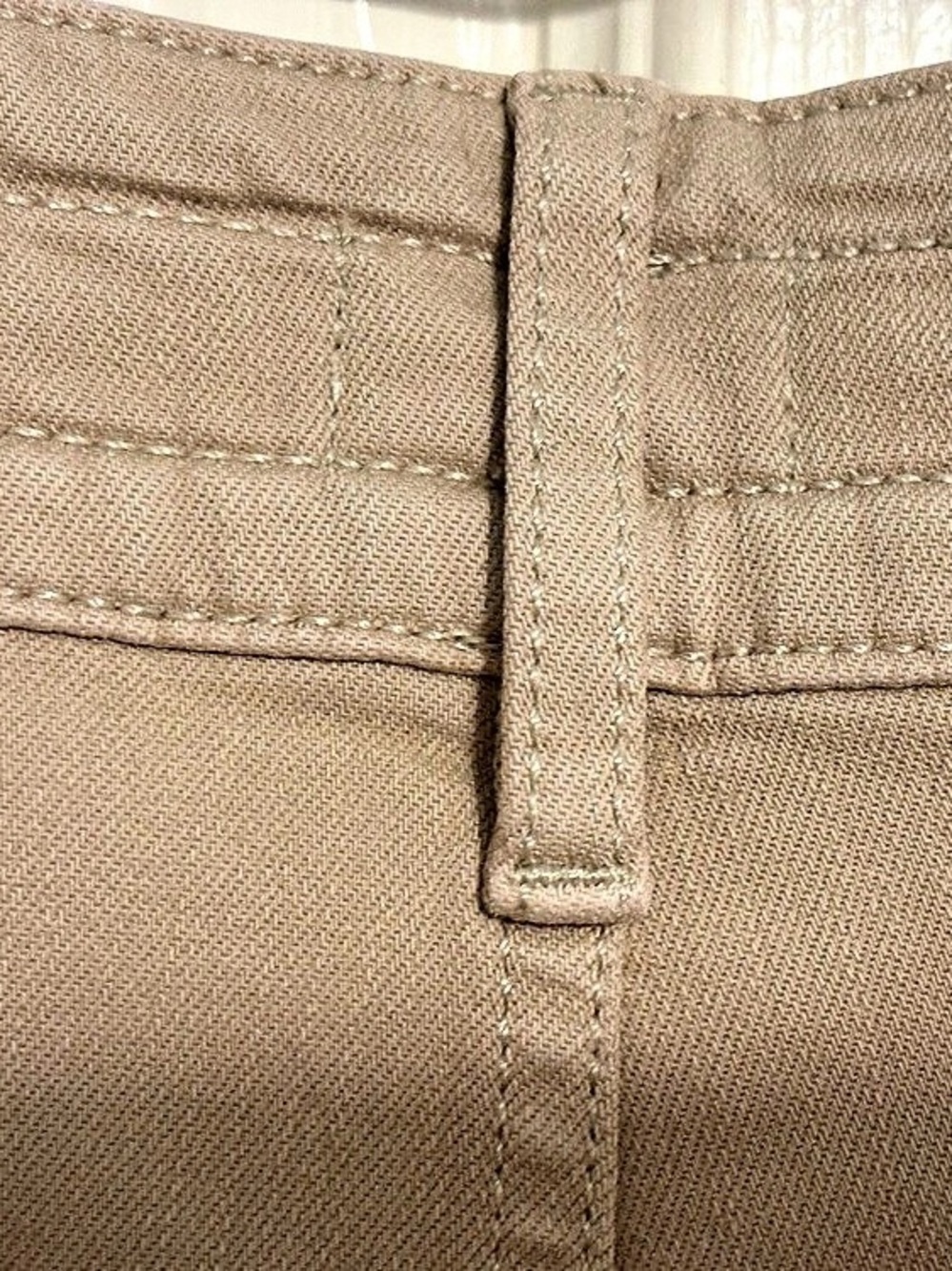 J. JILL Wide-Leg Denim Crops 💙 Khaki | Size 10 | Like New - Picture 11 of 14